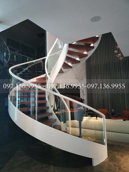 Cầu thang xoắn ốc đẹp 1